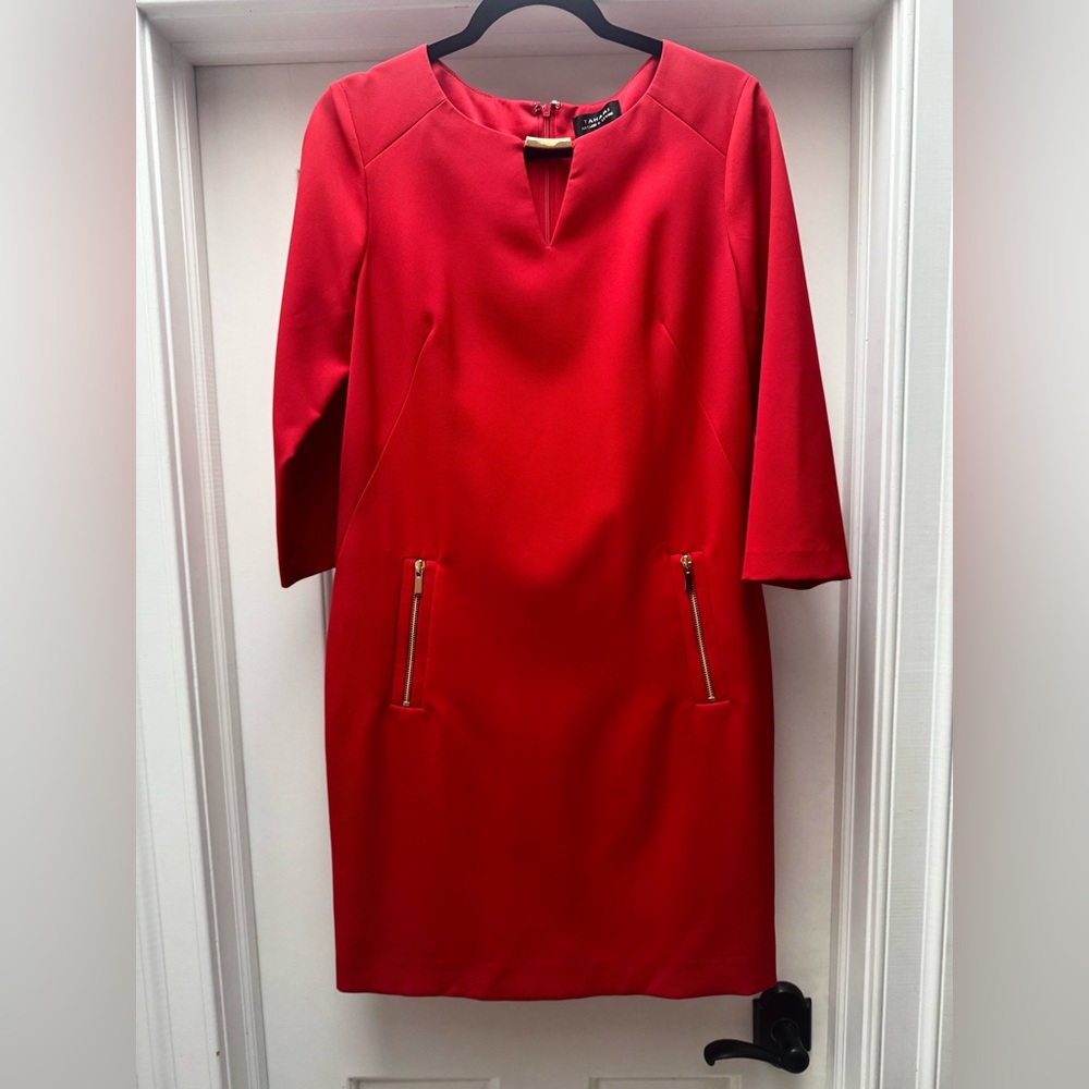 New $134 Tahari Scarlet Red Dress